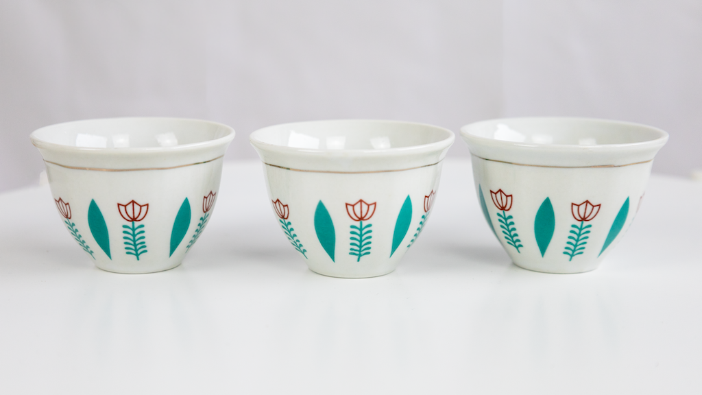 Porzellantassen äthiopisches Design