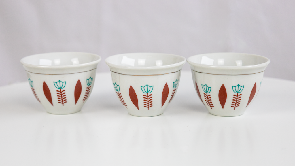 Porzellantassen äthiopisches Design