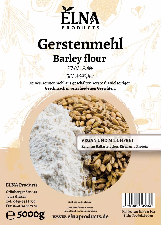 Gerstenmehl የገብስ ዱቄት ጌርስተንሜሕል