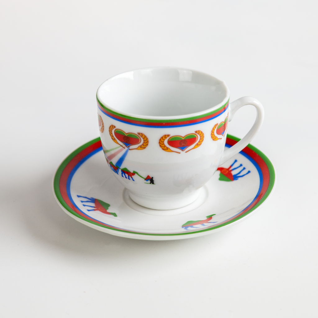 Porzellan Kaffee-Set mit Henkel