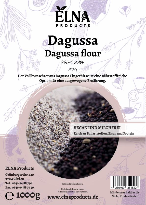 Dagussamehl የዳጉሳ ዱቄት ዳጉሳ