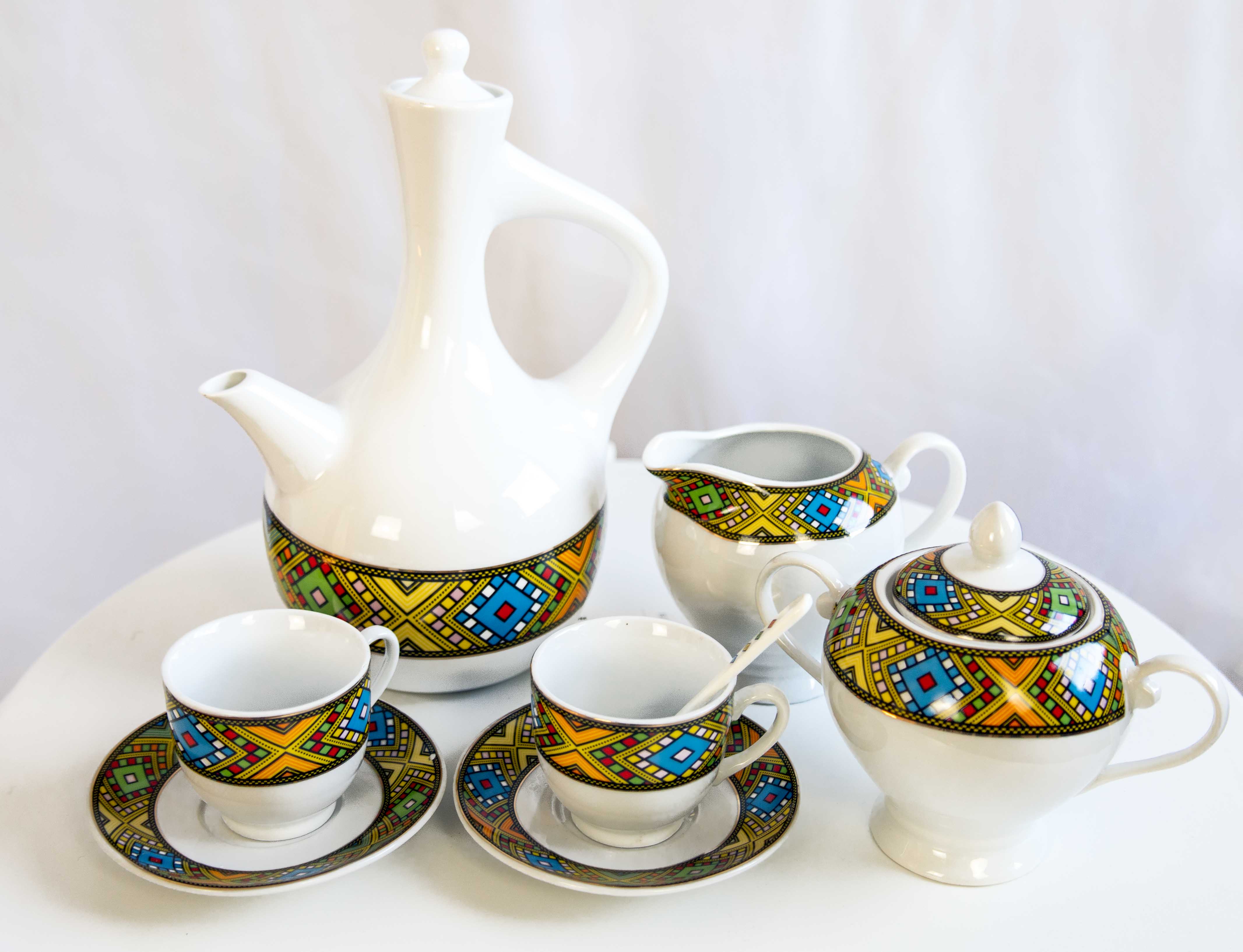Porzellan Kaffee-Set mit Henkel
