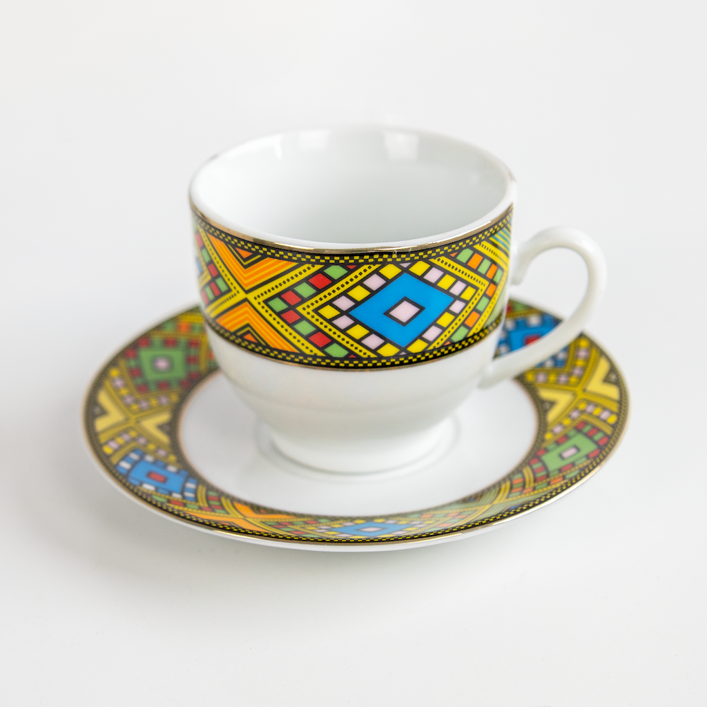 Porzellantassen in Saba, Tilét und Eritreadesign
