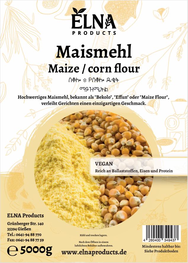 Maismehl በቆሎ ፨ የበቆሎ ዱቄት ማይዝሜሕል