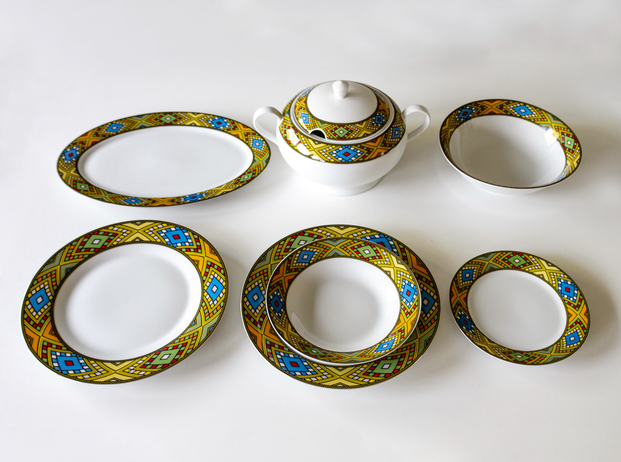 Porzellan Dinner Set 24-teilig